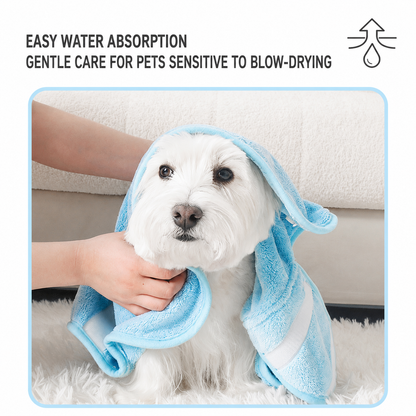 🧥Quick-Drying Absorbent Pet Bathrobe/Towel for Dogs