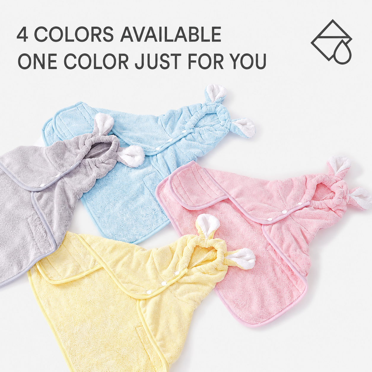 🧥Quick-Drying Absorbent Pet Bathrobe/Towel for Dogs