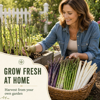🌿Four Seasons Asparagus Mary Washington Seeds – Perennial, Tender, Nutrient