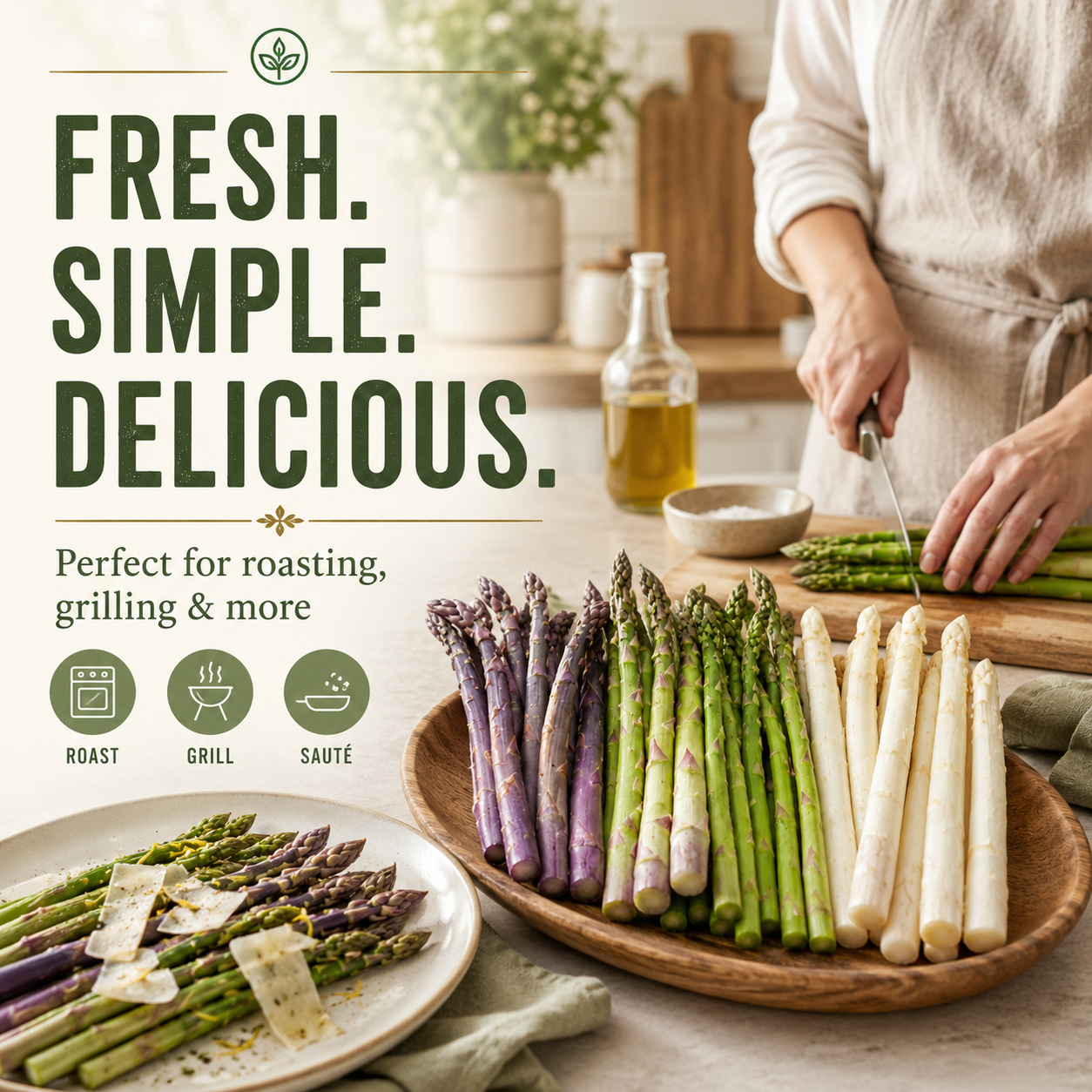 🌿Four Seasons Asparagus Mary Washington Seeds – Perennial, Tender, Nutrient