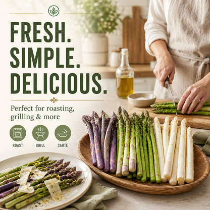 🌿Four Seasons Asparagus Mary Washington Seeds – Perennial, Tender, Nutrient