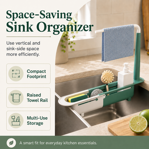 Retractable Sink Storage Rack