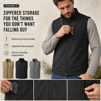Men’s Everyday Concealment Vest –  Inner Storage