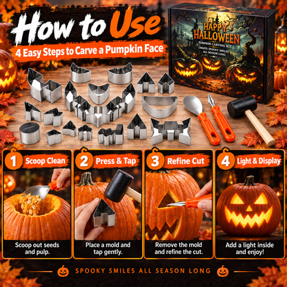 🎃Halloween Pumpkin Carving Kit – Family DIY Set