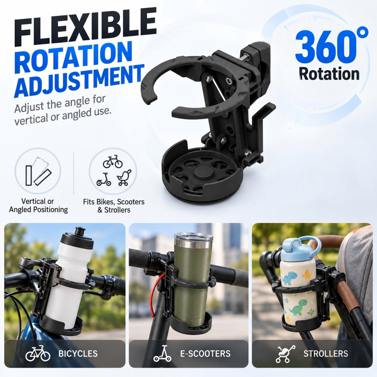 🚴 Foldable Bike Cup Holder