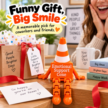 🚧Buy 2 Get 1 Free😂 Traffic Cone Desk Buddy — The Fun Little Coworker Your Desk Needs