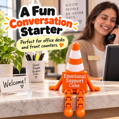 🚧Buy 2 Get 1 Free😂 Traffic Cone Desk Buddy — The Fun Little Coworker Your Desk Needs