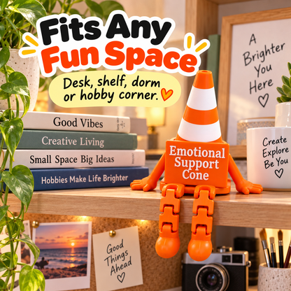 🚧Buy 2 Get 1 Free😂 Traffic Cone Desk Buddy — The Fun Little Coworker Your Desk Needs
