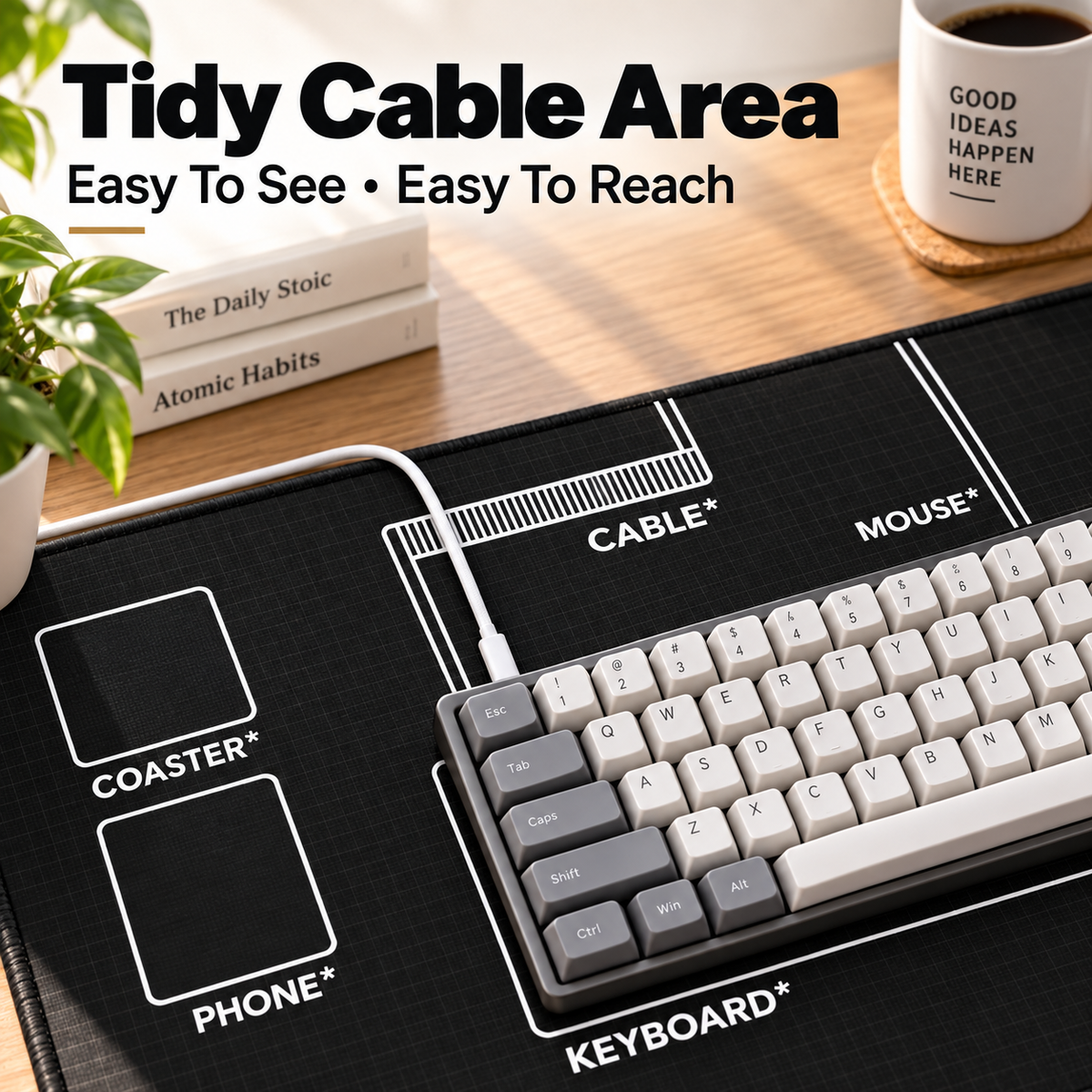 🖥️✨ 31.5″ Extended Desk Organization Mat — Everything in Its Place, More Room to Focus