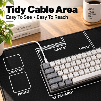 🖥️✨ 31.5″ Extended Desk Organization Mat — Everything in Its Place, More Room to Focus