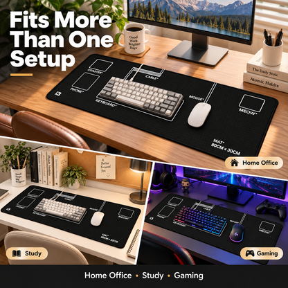 🖥️✨ 31.5″ Extended Desk Organization Mat — Everything in Its Place, More Room to Focus
