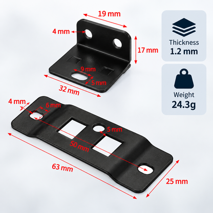 🔩 Interlocking Furniture Connector Bracket – Secure Wood Panel Fastener
