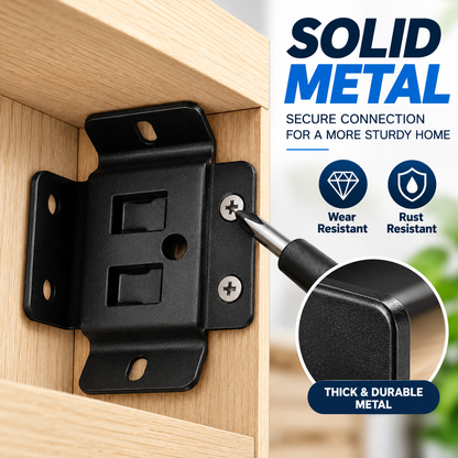 🔩 Interlocking Furniture Connector Bracket – Secure Wood Panel Fastener