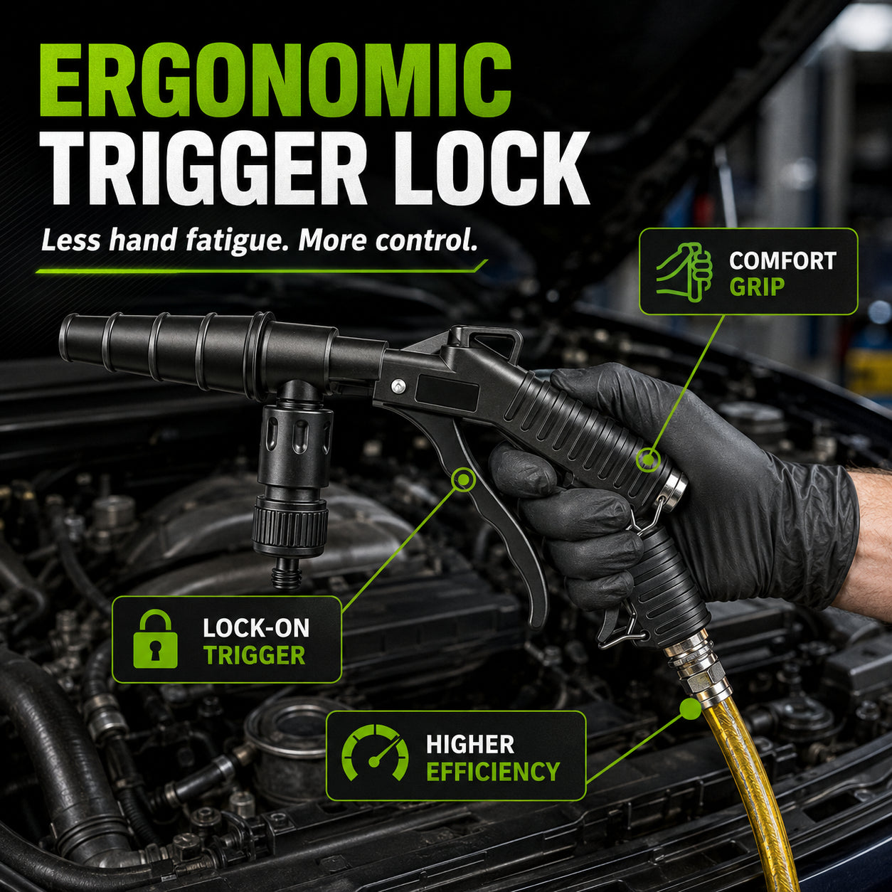 🚀 Blast Out Rust & Sludge Instantly! — High-Pressure Pulse Flush Gun Kit for Radiator Cleaning 🚗💨