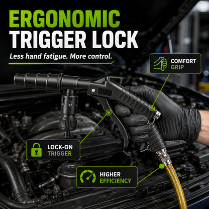 🚀 Blast Out Rust & Sludge Instantly! — High-Pressure Pulse Flush Gun Kit for Radiator Cleaning 🚗💨