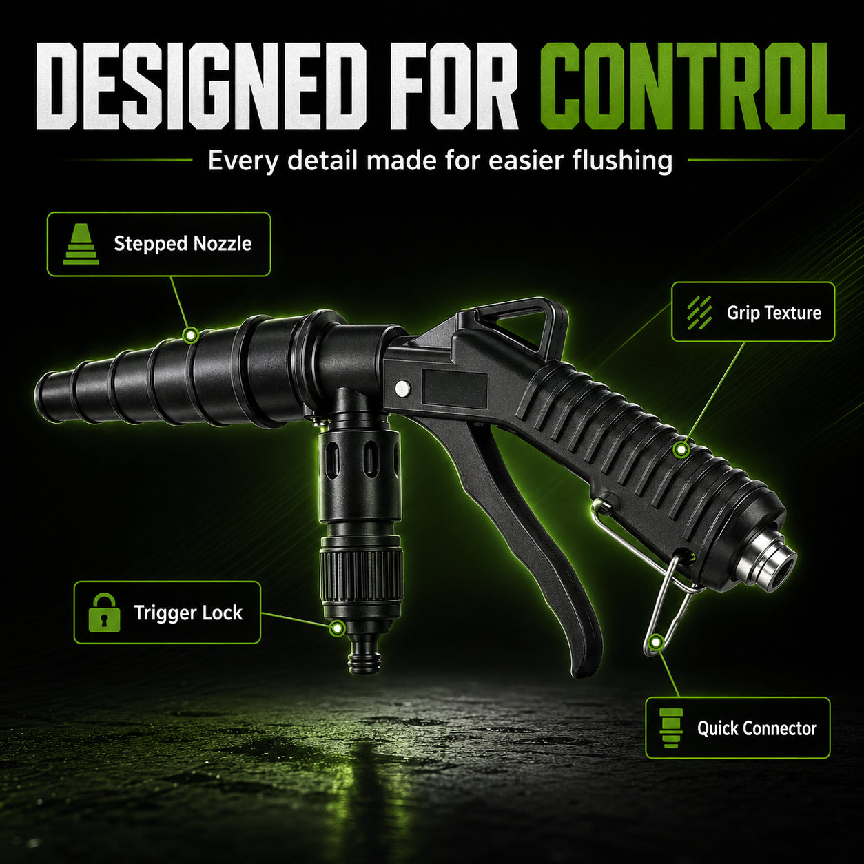 🚀 Blast Out Rust & Sludge Instantly! — High-Pressure Pulse Flush Gun Kit for Radiator Cleaning 🚗💨