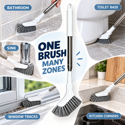 🧹 Telescopic Crevice Cleaning Brush – Long Handle Gap & Corner Scrubber