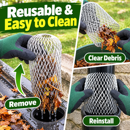 🐭 Expandable Metal Drain Guard – Mouse & Debris Barrier for Pipes & Outdoor Drains