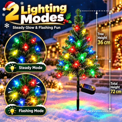 🎄 Solar Christmas Tree Lights – Waterproof Multicolor Outdoor Yard Decorations (BUY 2 GET FREE SHIPPING)