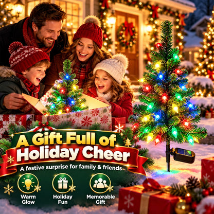 🎄 Solar Christmas Tree Lights – Waterproof Multicolor Outdoor Yard Decorations (BUY 2 GET FREE SHIPPING)