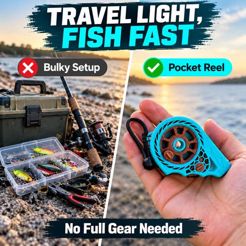 Ultralight Pocket Fishing Hand Reel