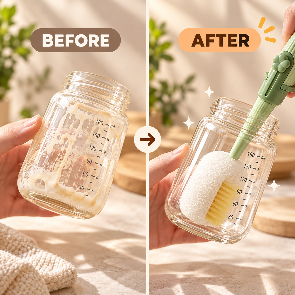 Multi-Purpose Bottle & Tumbler Cleaning Brush