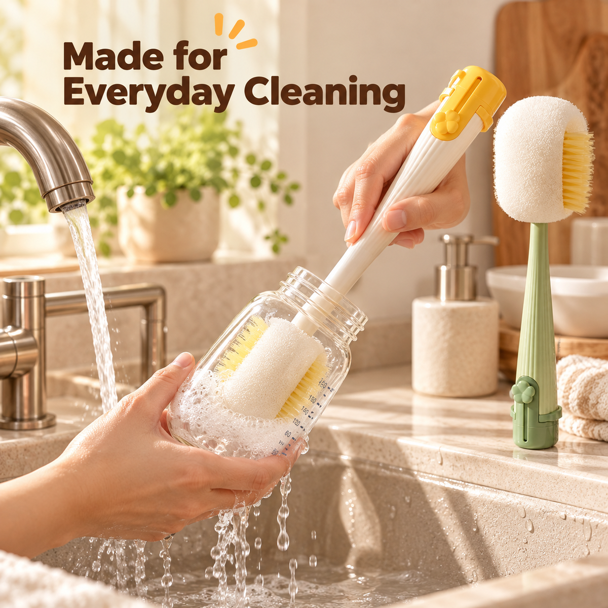 Multi-Purpose Bottle & Tumbler Cleaning Brush