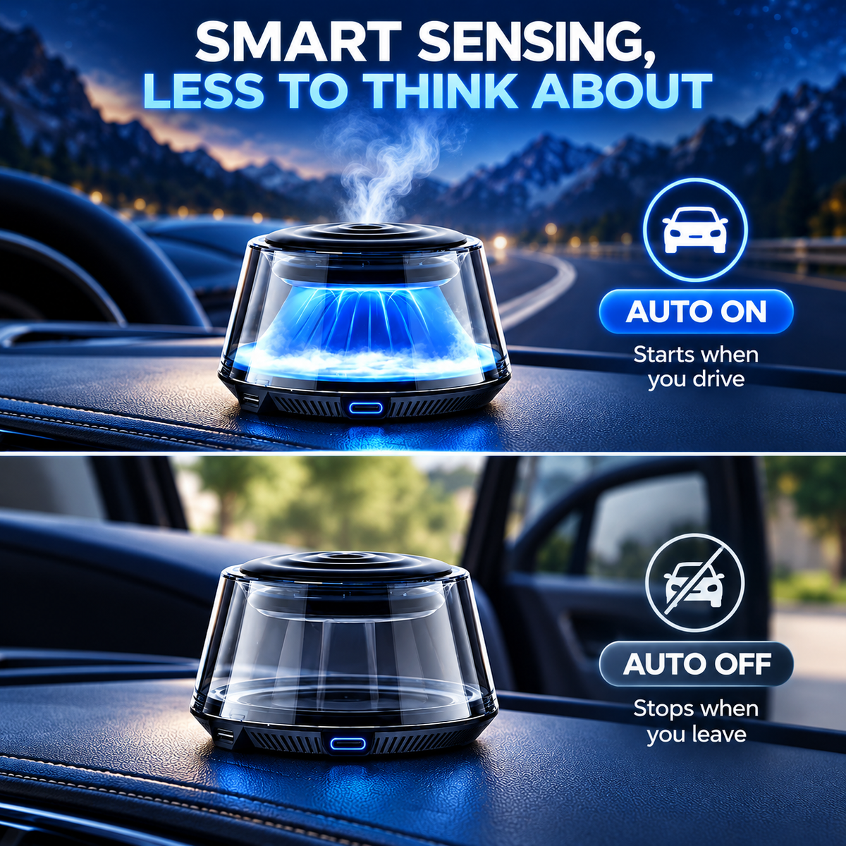 Advanced automatic car fragrance diffuser