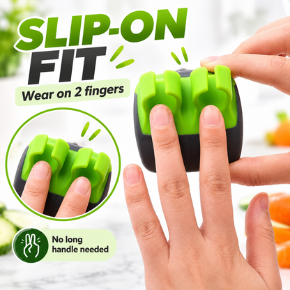 🥔2-Piece Handheld Vegetable Peeler Set – Features Rubber Finger Grips for Comfortable Handling
