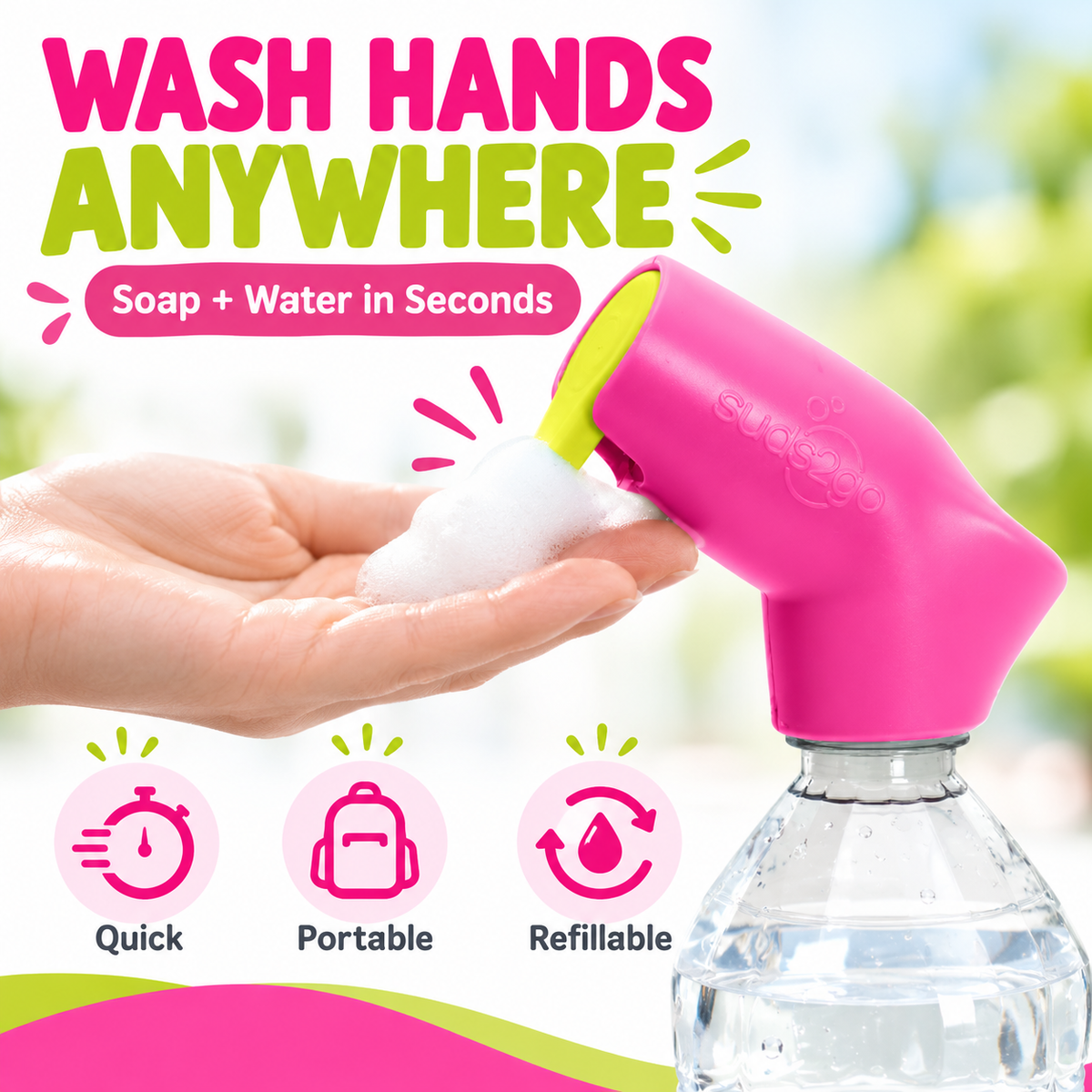 🫧Set of 2 refillable soap dispensers