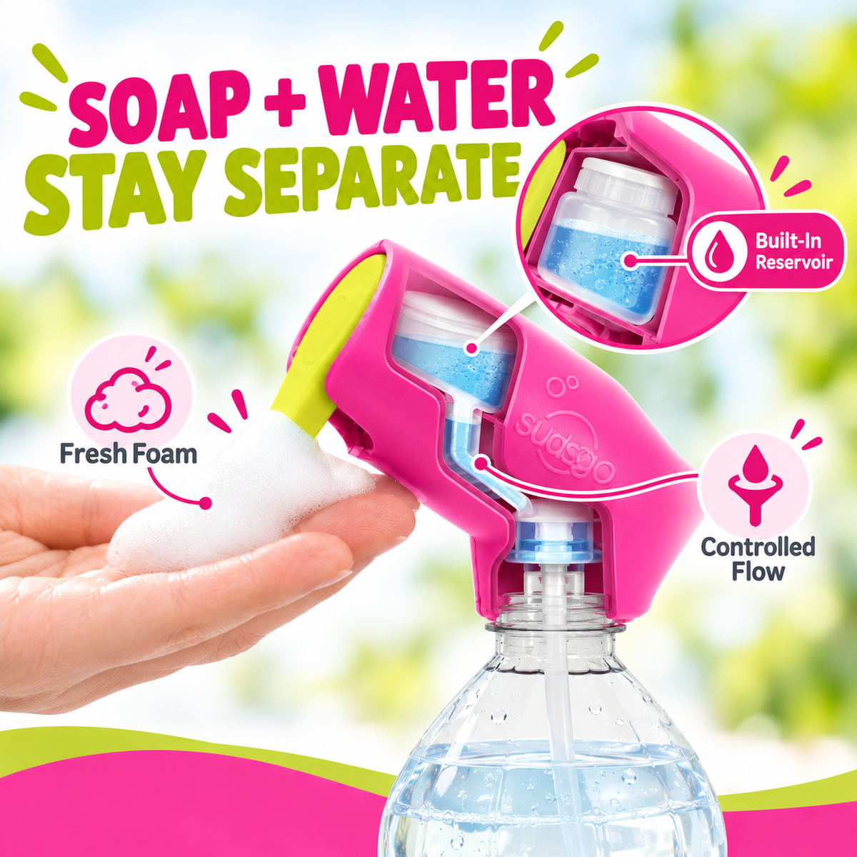 🫧Set of 2 refillable soap dispensers