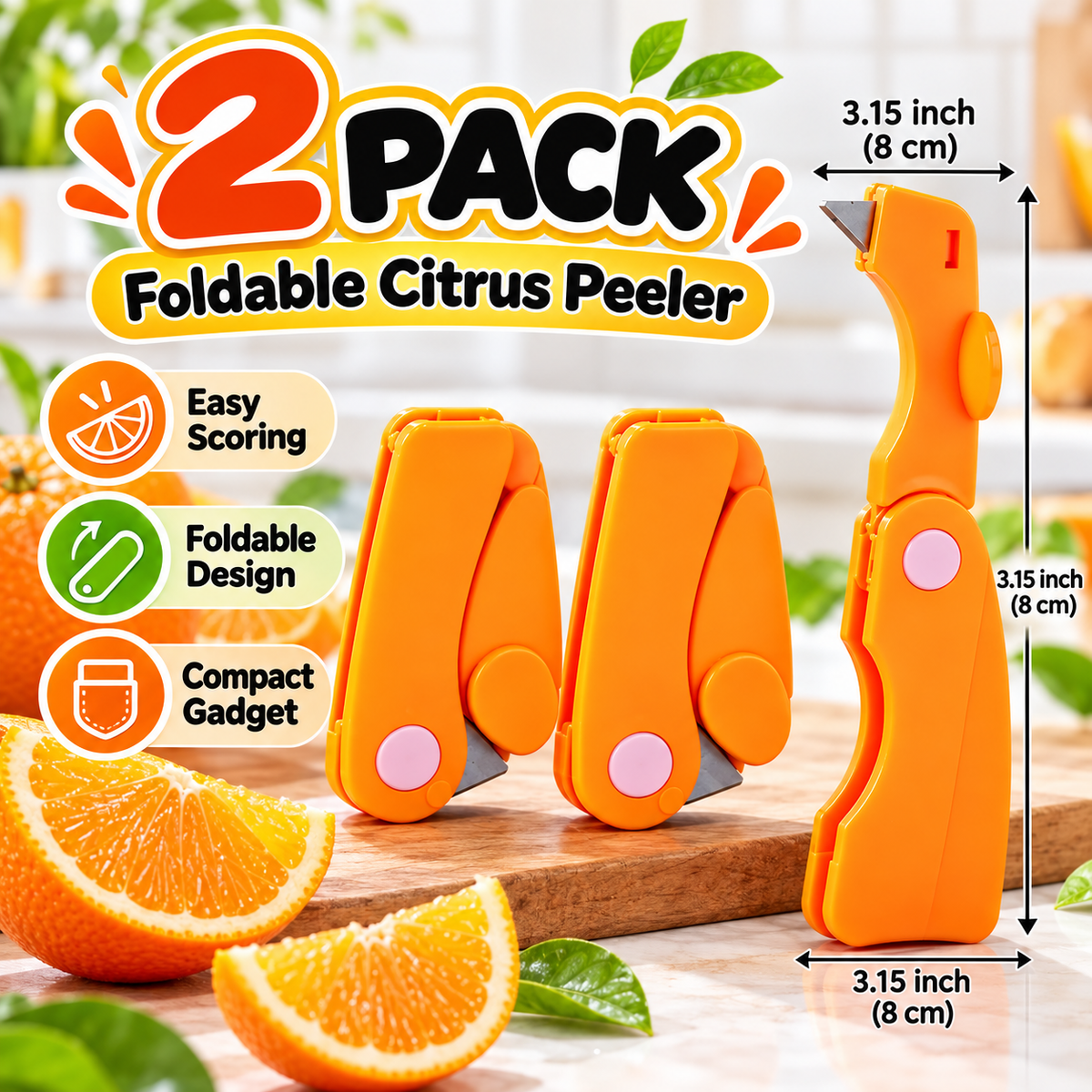 Foldable Citrus Peeler Tool（2Pcs）