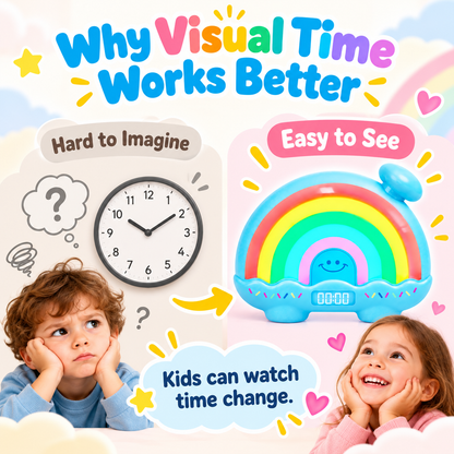 ⏰Educational Math Toy for Kids – BPA-Free Silent Countdown Clock