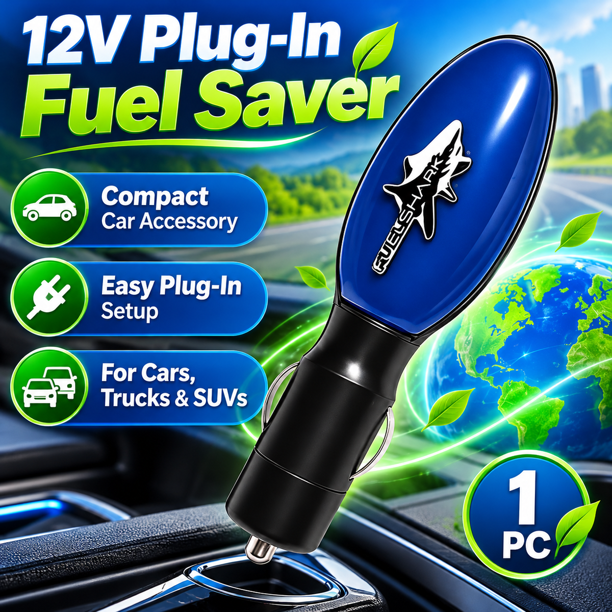 12V Car Fuel Saver Plug