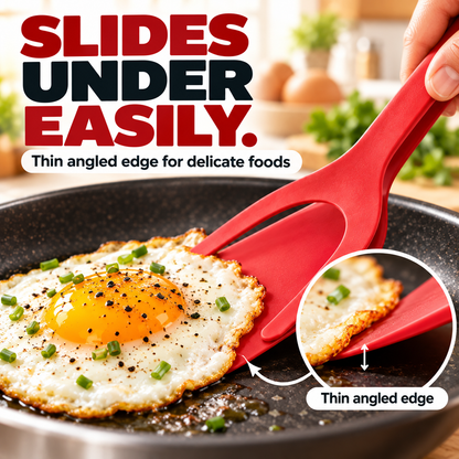🍳2-in-1 Multifunctional Spatula-Tong - Lightweight and Durable Nylon Kitchen Tool