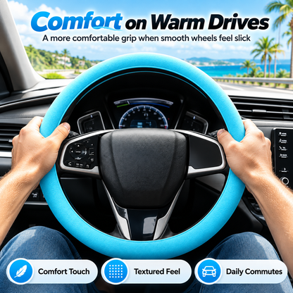 🚗Elastic Silicone Anti-Slip Car Steering Wheel Cover