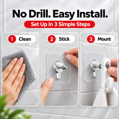 Clear Self-Adhesive Screw Mounting Pads（20Pcs）