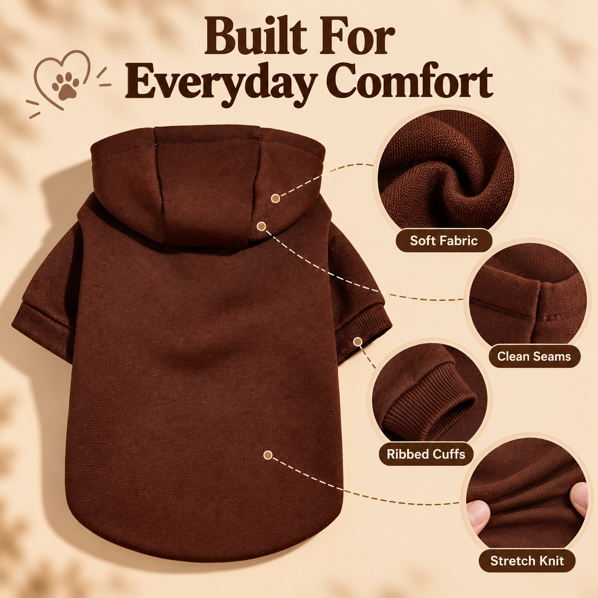 🐾Soft Hooded Pet Apparel Set
