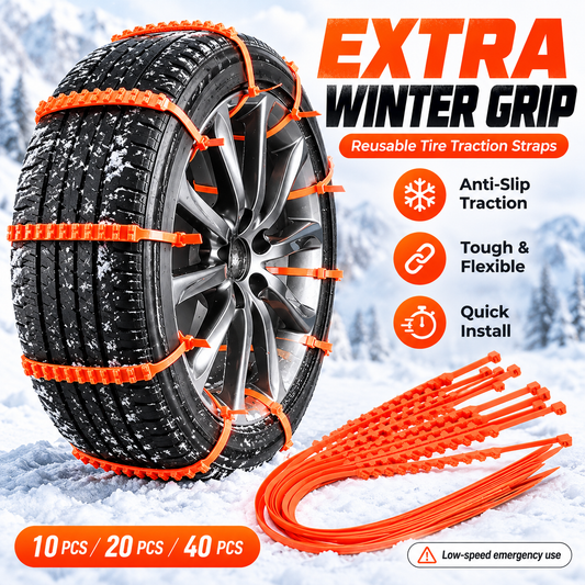 🚗Reusable Snow Tire Chains for Trucks & SUVs