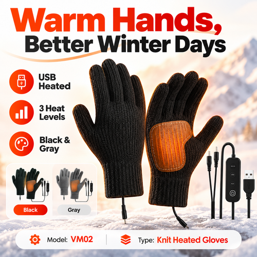 USB Heated Winter Gloves