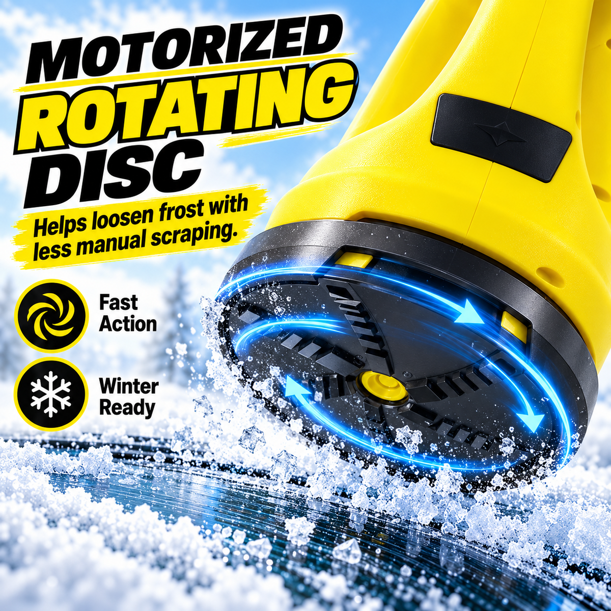 ❄️High-Quality Portable Wireless Car Defrosting and De-icing Tool – USB Rechargeable