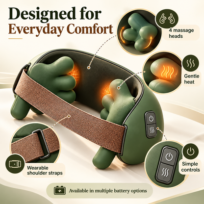 4D Hand-Shaped Neck and Shoulder Massager