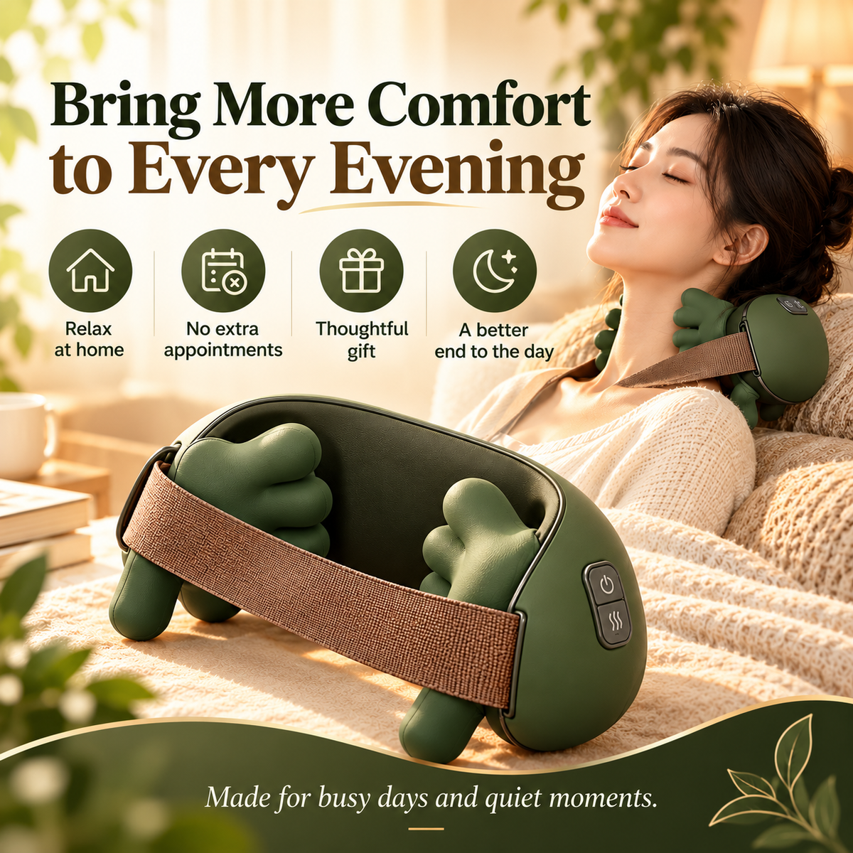 4D Hand-Shaped Neck and Shoulder Massager