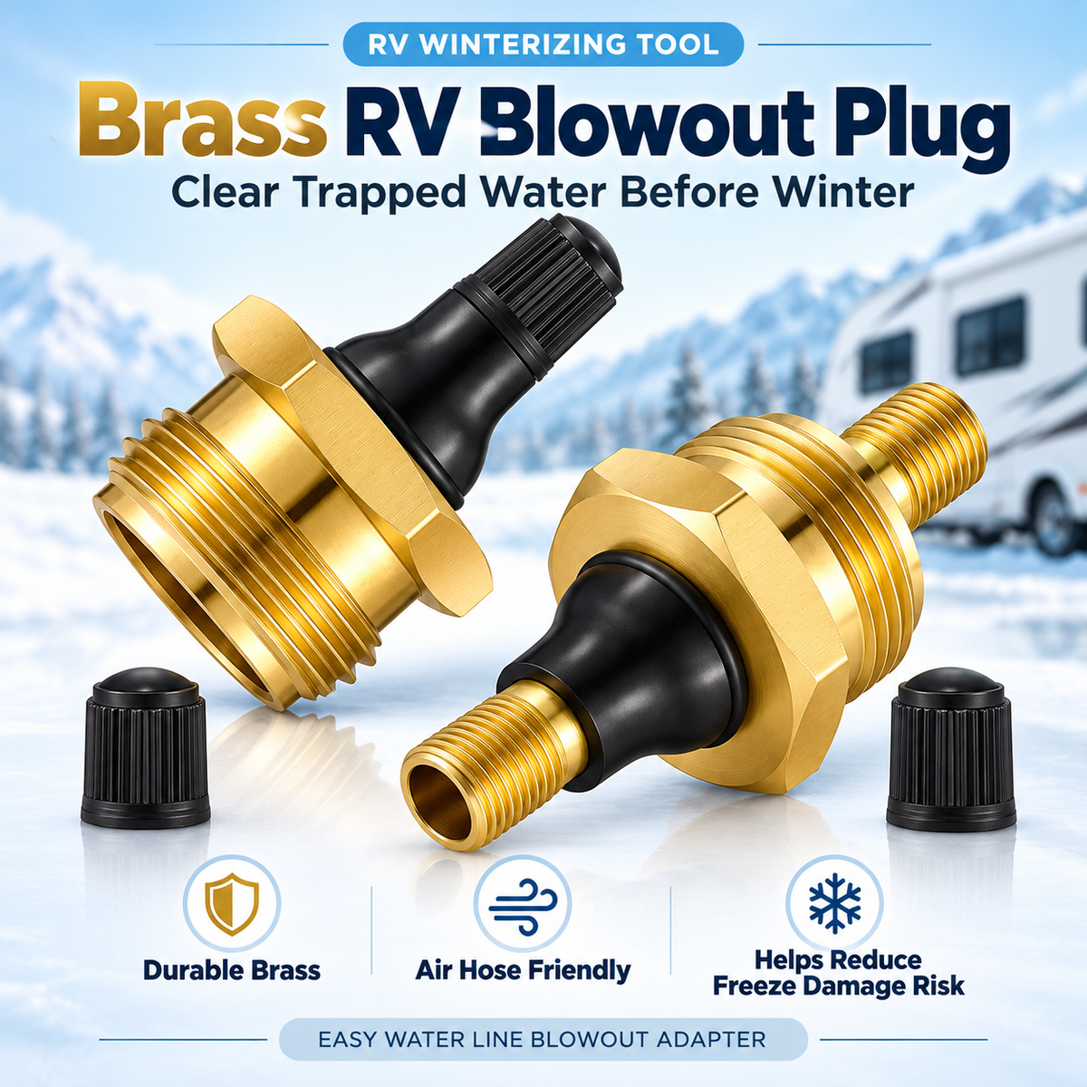 RV Winter Leak Plug
