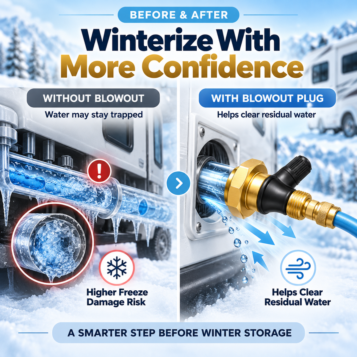 RV Winter Leak Plug