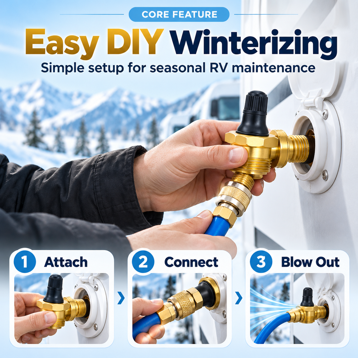 RV Winter Leak Plug
