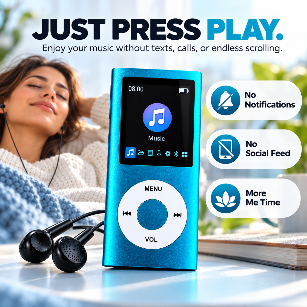 🎵Retro Portable MP3 Music Player