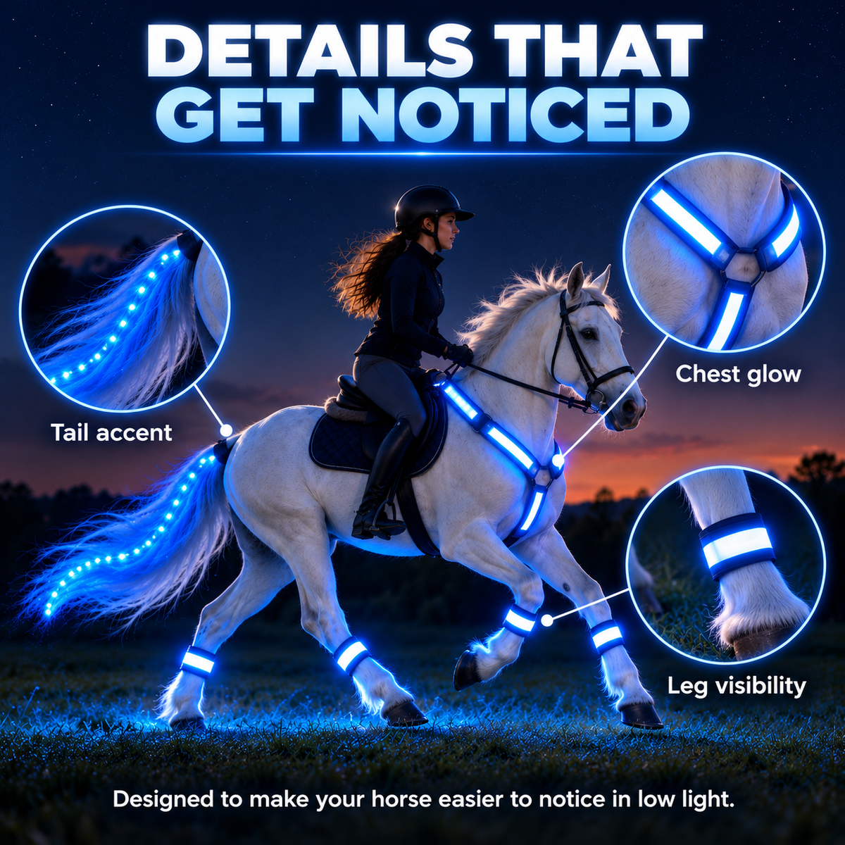LED Horse Riding Visibility Set