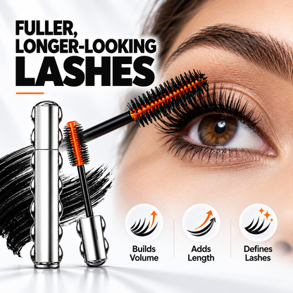 ✨ Dual-Material Mascara – Volumizing, Lengthening & Lash-Defining Formula