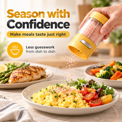 Adjustable Push-Control Seasoning Shaker